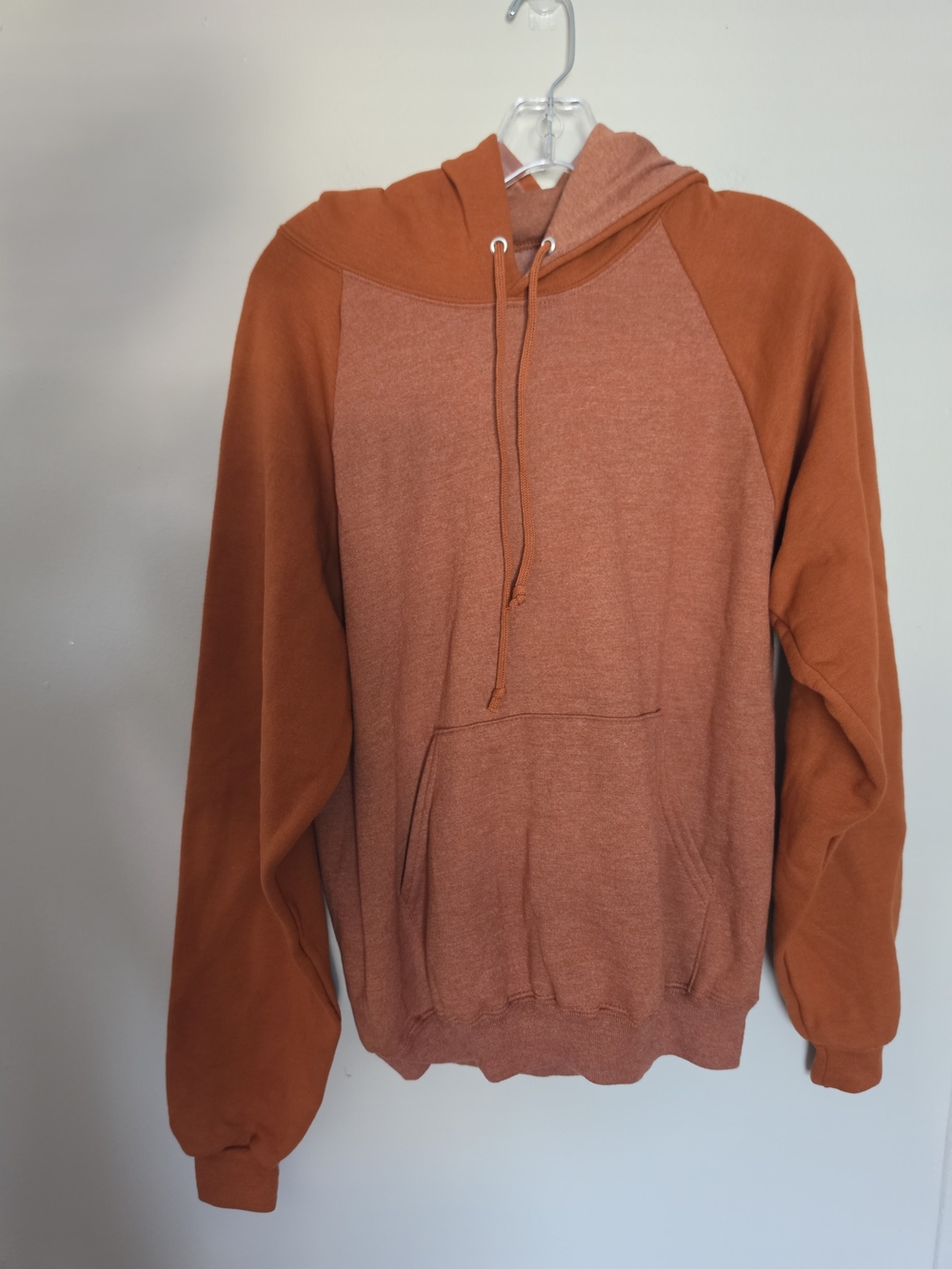 Vintage Jerzees NuBlend Blank Earth Tone Two Tone Raglan Hoodie Small
